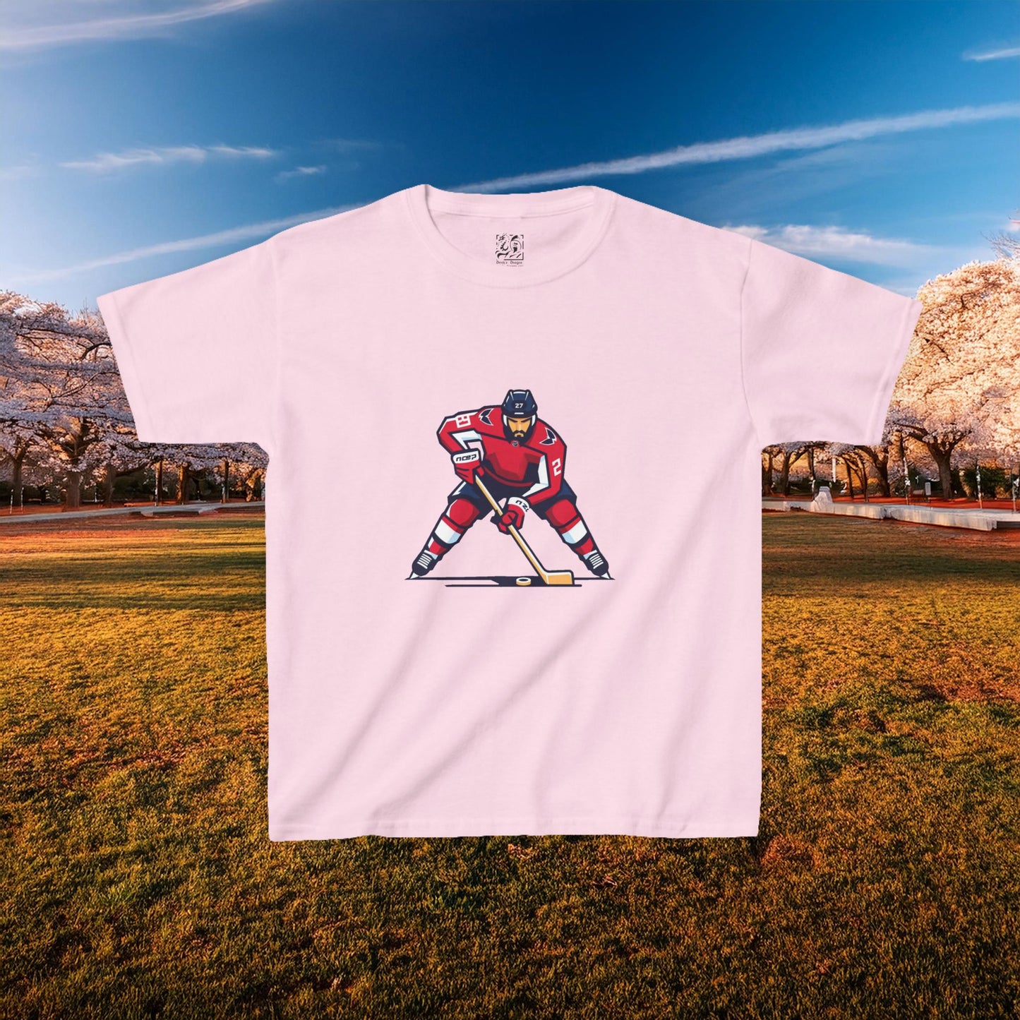 Washington Hockey Player Kids Tee