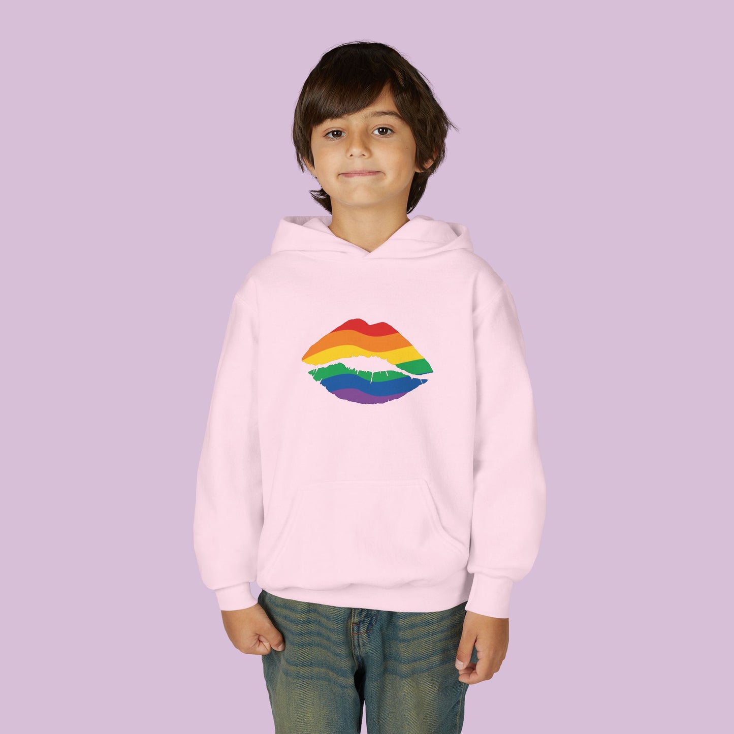 Rainbow Kiss Youth Hoodie