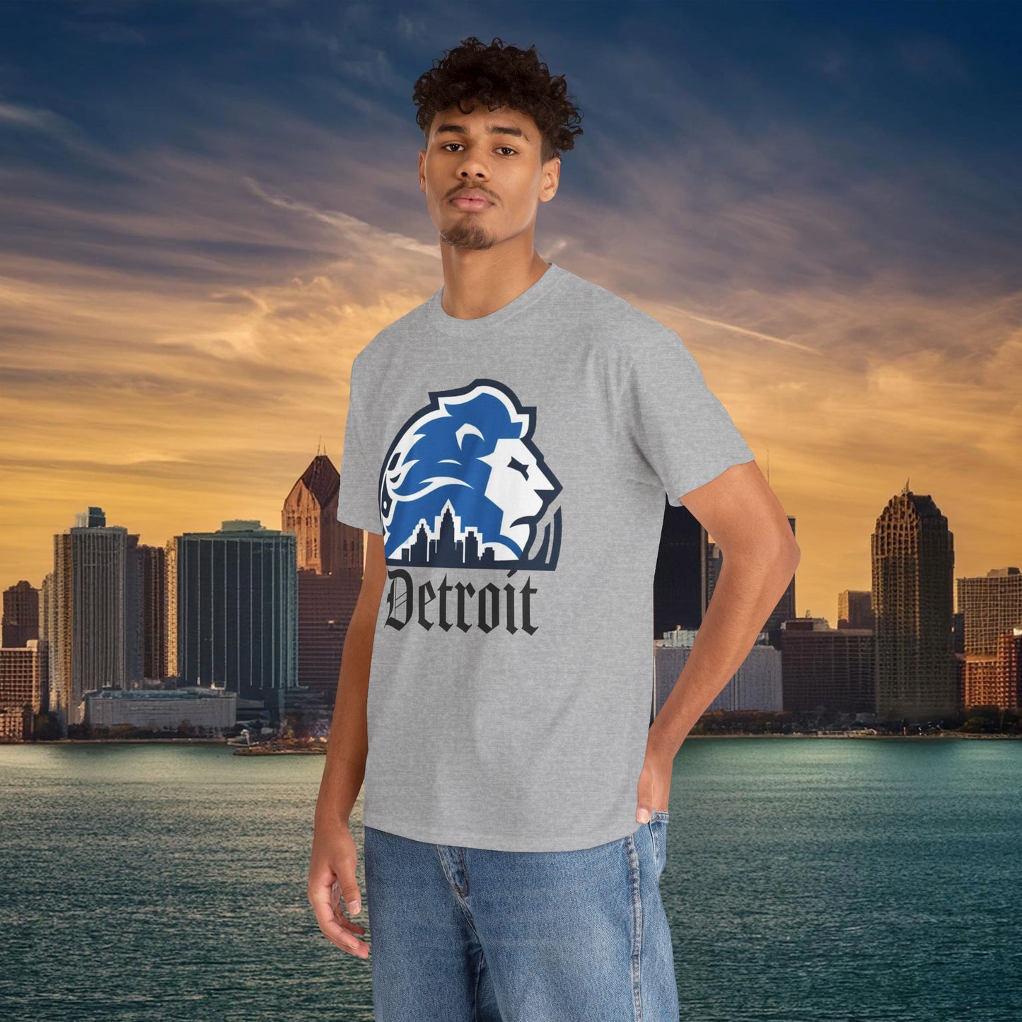 Detroit Football Skyline Tee