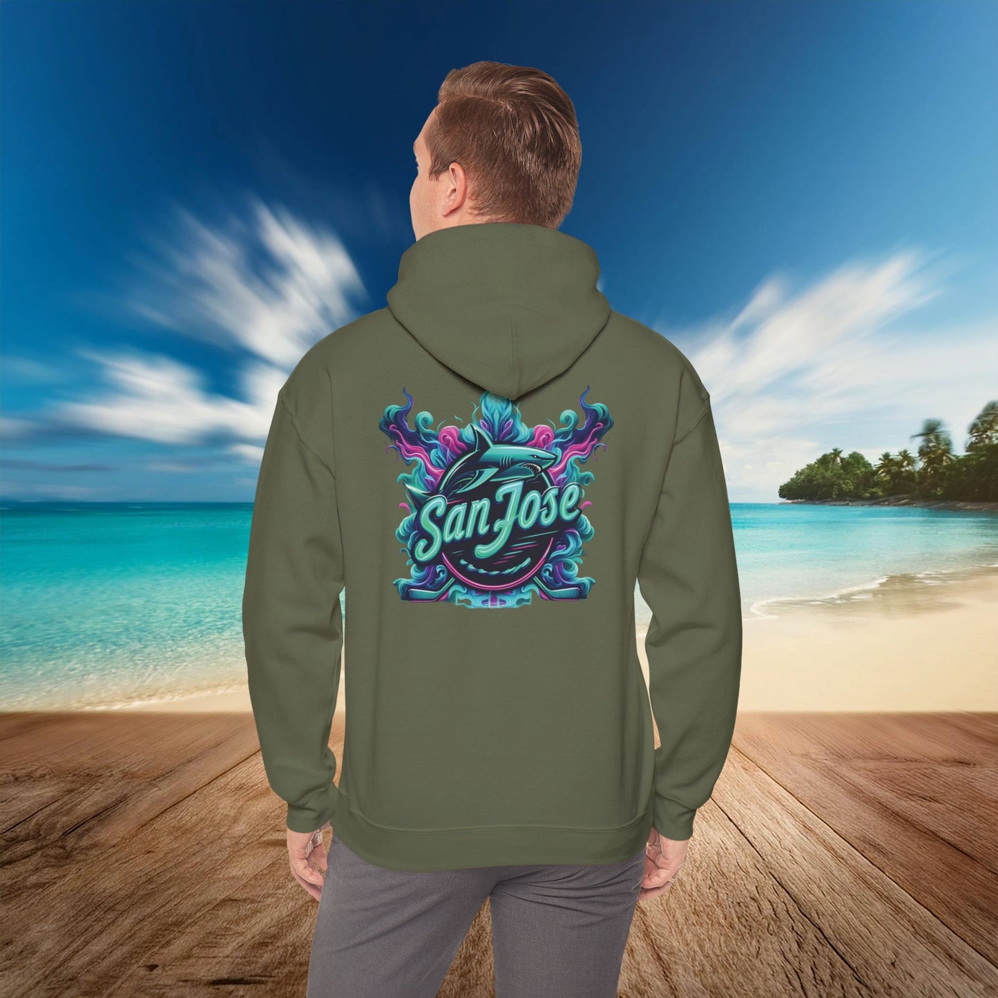 San Jose Hockey Neon Hoodie