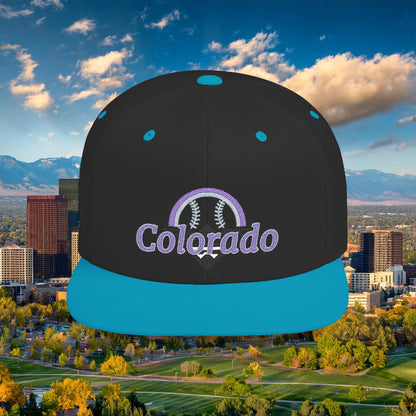 Colorado Mountain Baseball Flat Bill Snapback