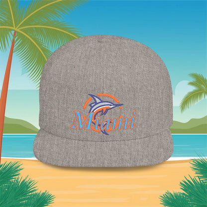 Miami Baseball Flat Bill Snapback