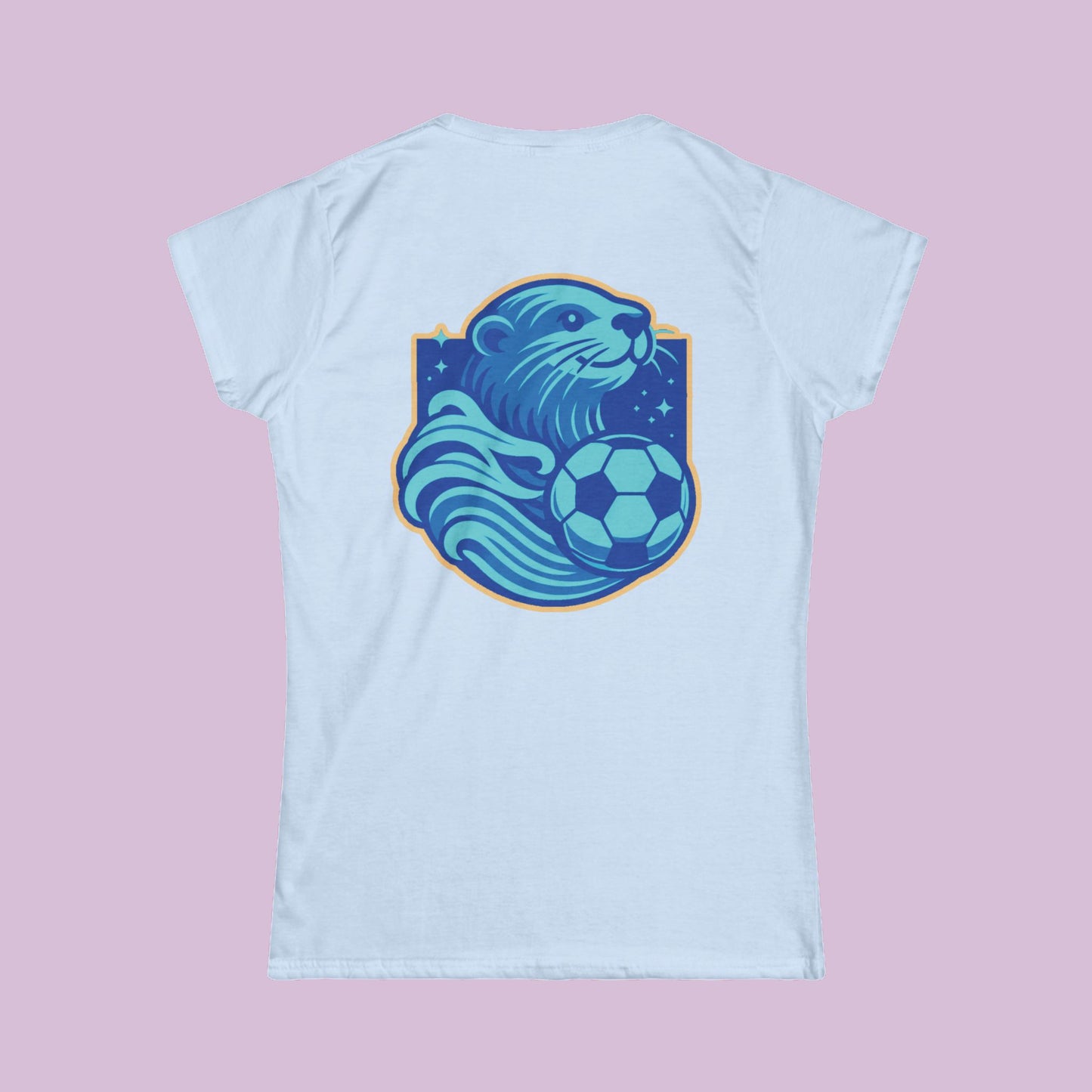 Sea Otter Soccer Logo Women's Softstyle Tee