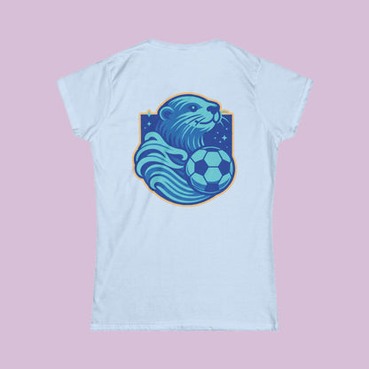 Sea Otter Soccer Logo Women's Softstyle Tee