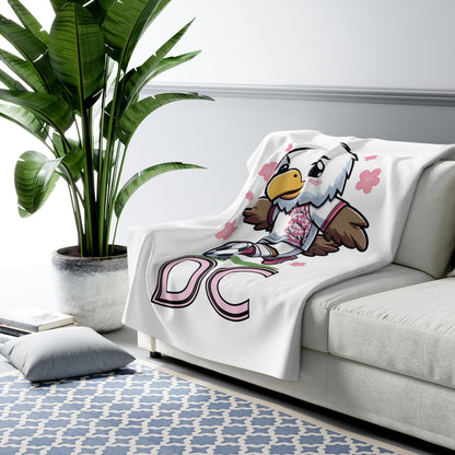 DC United Cherry Blossom Eagle  Sherpa Fleece Blanket