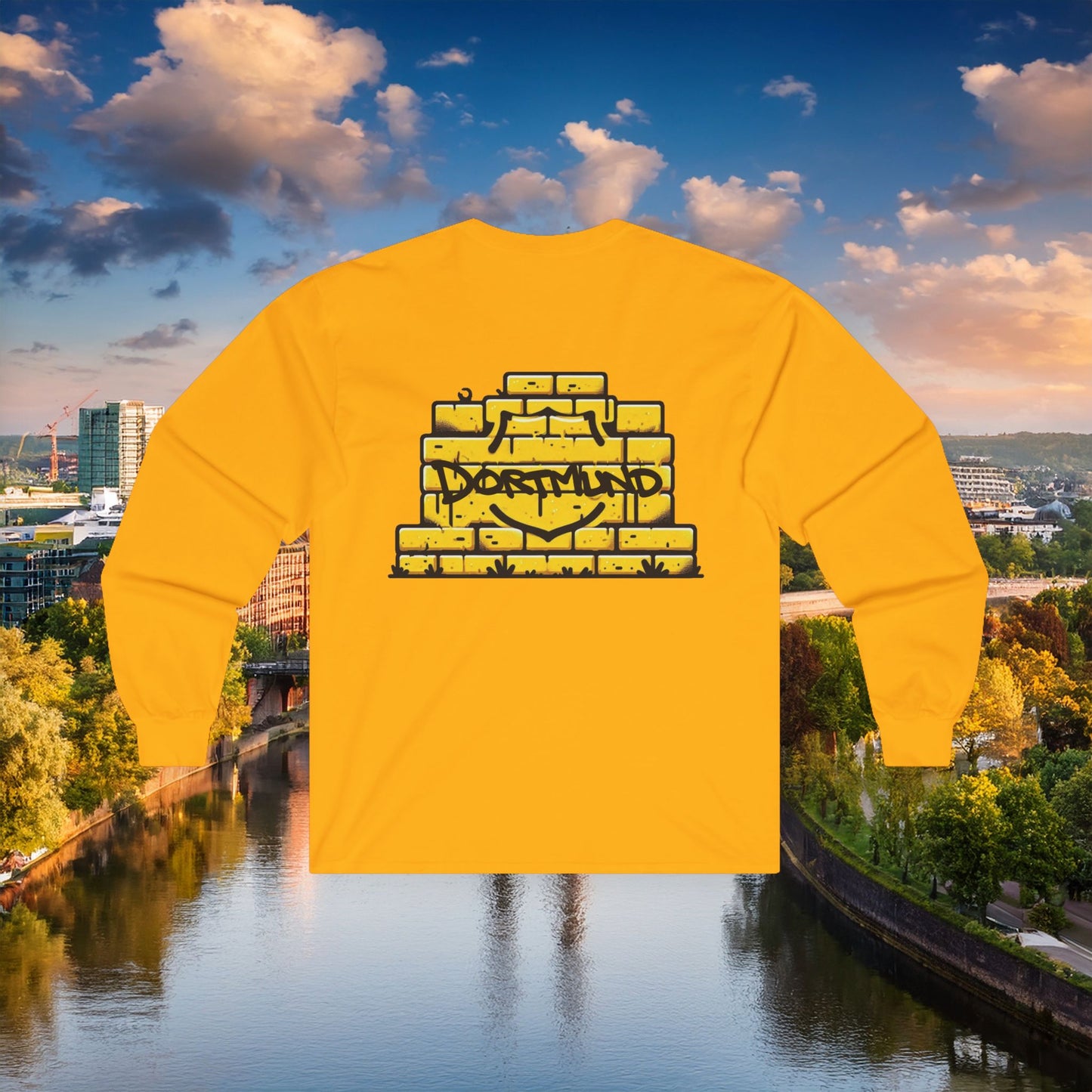 Dortmund Yellow Wall Long Sleeve Tee