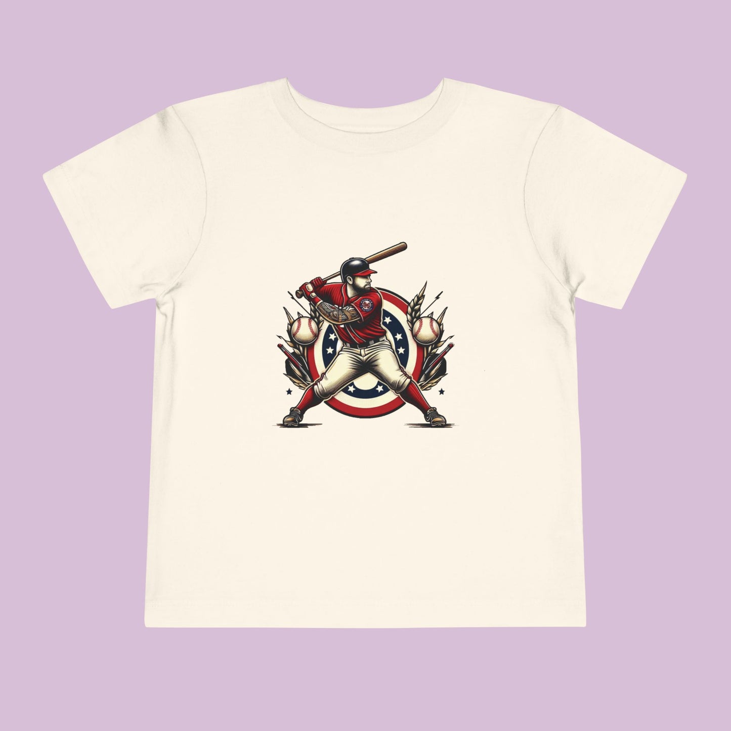 Washington Baseball At Bat Toddler Tee