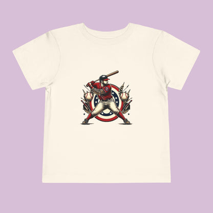 Washington Baseball At Bat Toddler Tee