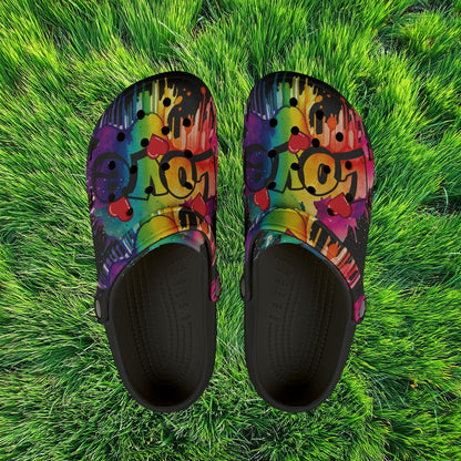 Love Color Bomb Foam Clogs