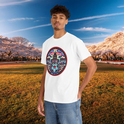 Vibrant Geometric DC Soccer Tee