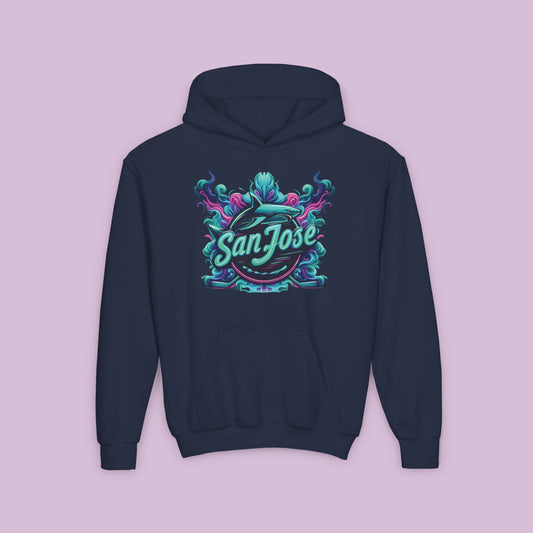 San Jose Hockey Neon Youth Hoodie
