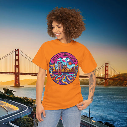 Vibrant San Francisco Psychedelic Tee