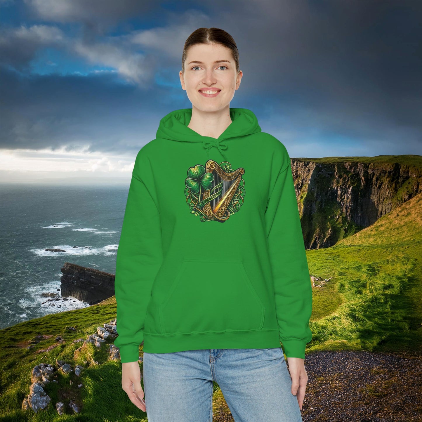 Irish Harp Hoodie