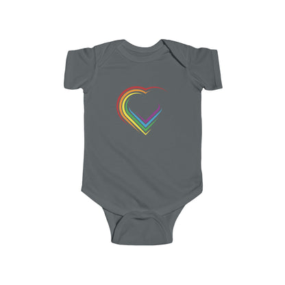 Rainbow Heart Infant Bodysuit