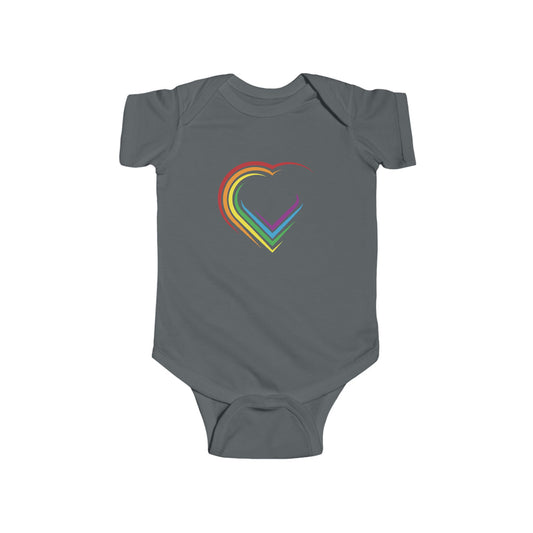 Rainbow Heart Infant Bodysuit