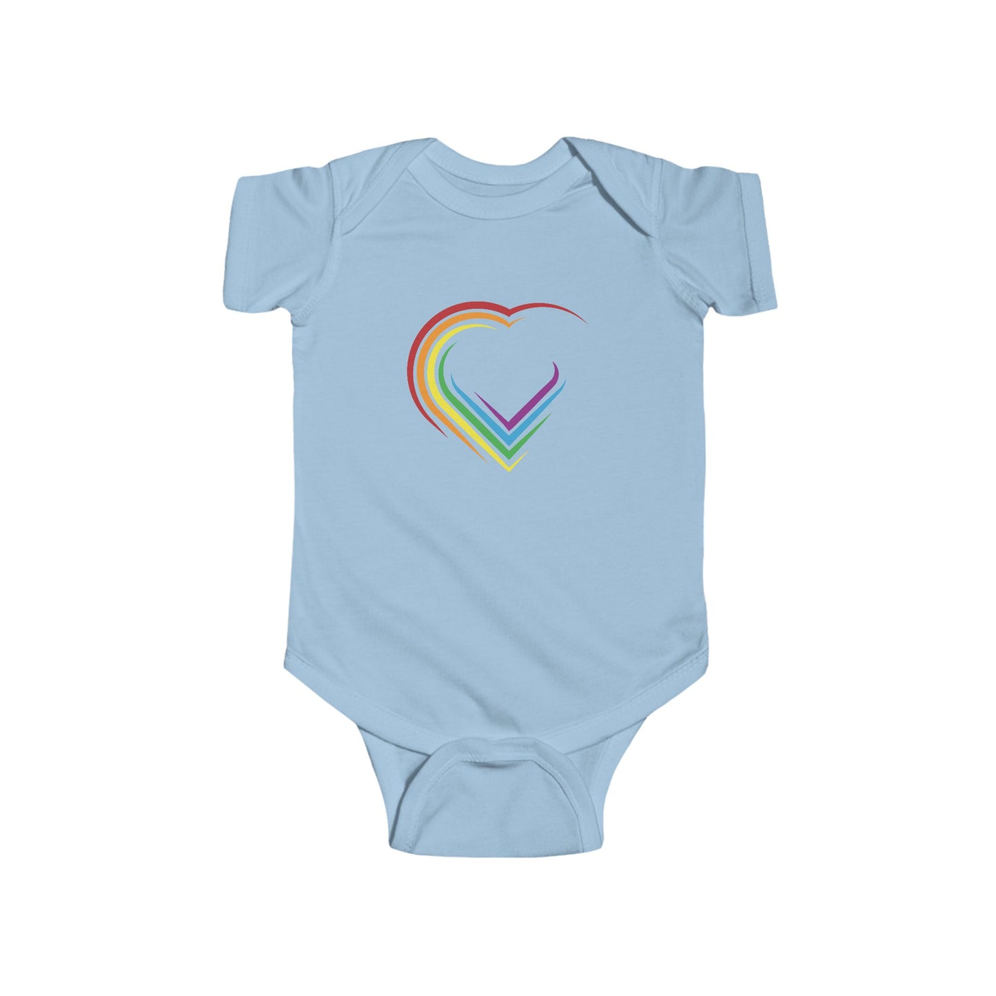 Rainbow Heart Infant Bodysuit