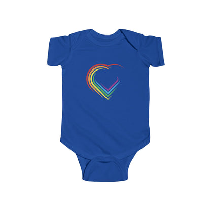 Rainbow Heart Infant Bodysuit