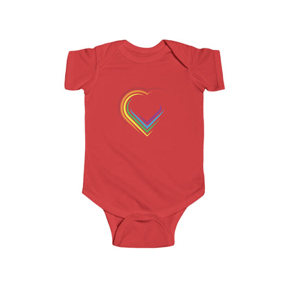 Rainbow Heart Infant Bodysuit