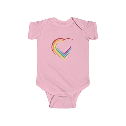 Rainbow Heart Infant Bodysuit