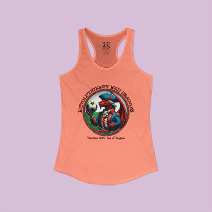 Revolutionary Red Dragons Crest Women's Racerback Tank