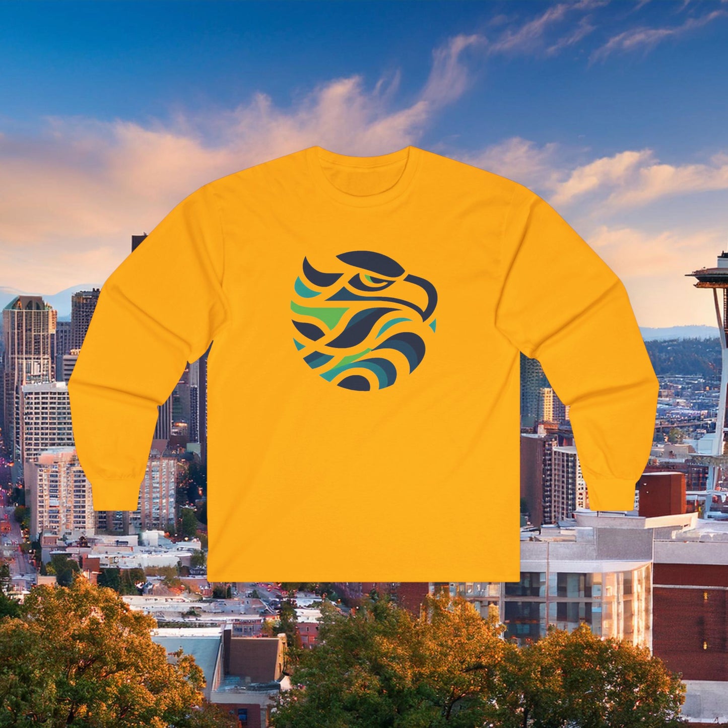 Seattle Football Logo Long Sleeve Tee