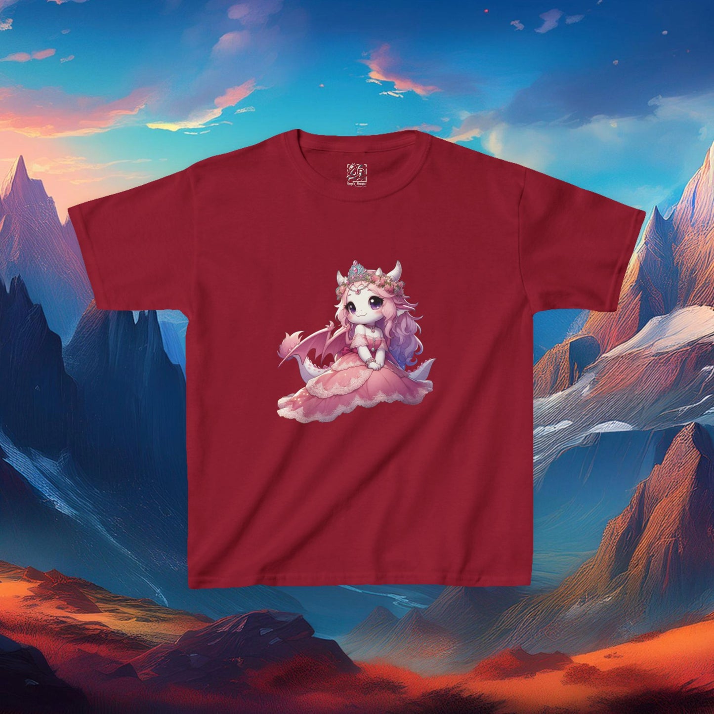 Pink Dragon Princess Kids Tee