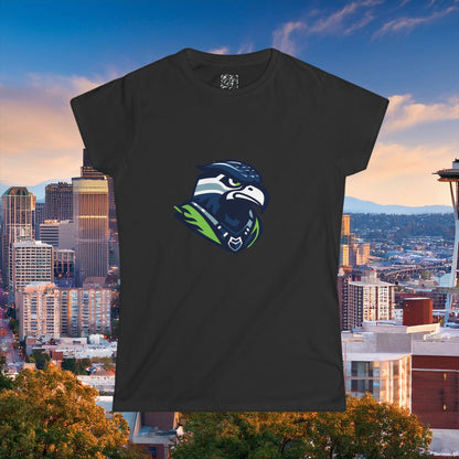 Seattle Football Crest Women's Softstyle Tee