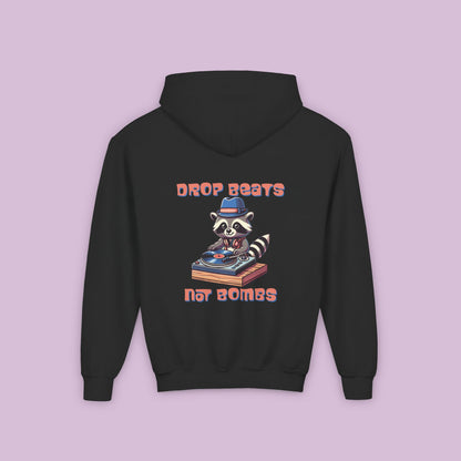 "Beats Not Bombs" Peace Youth Hoodie