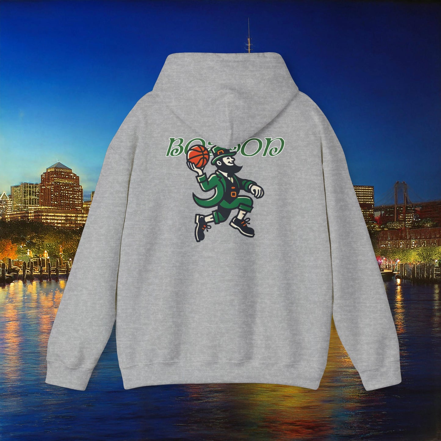 Boston Basketball Logo Hoodie