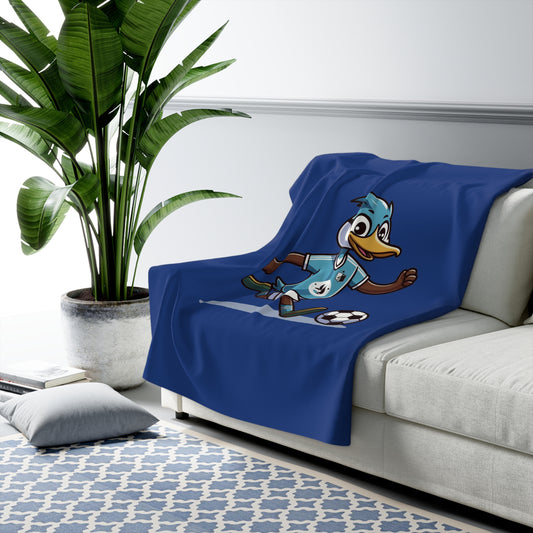 Minnesota United Loon Player Sherpa Fleece Blanket