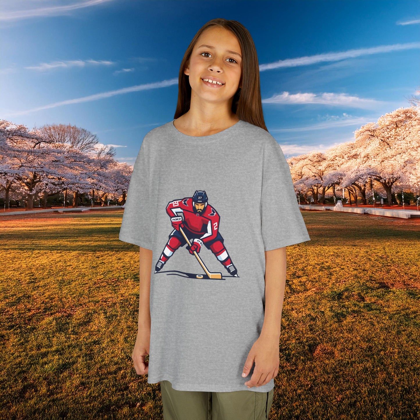 Washington Hockey Player Kids Tee