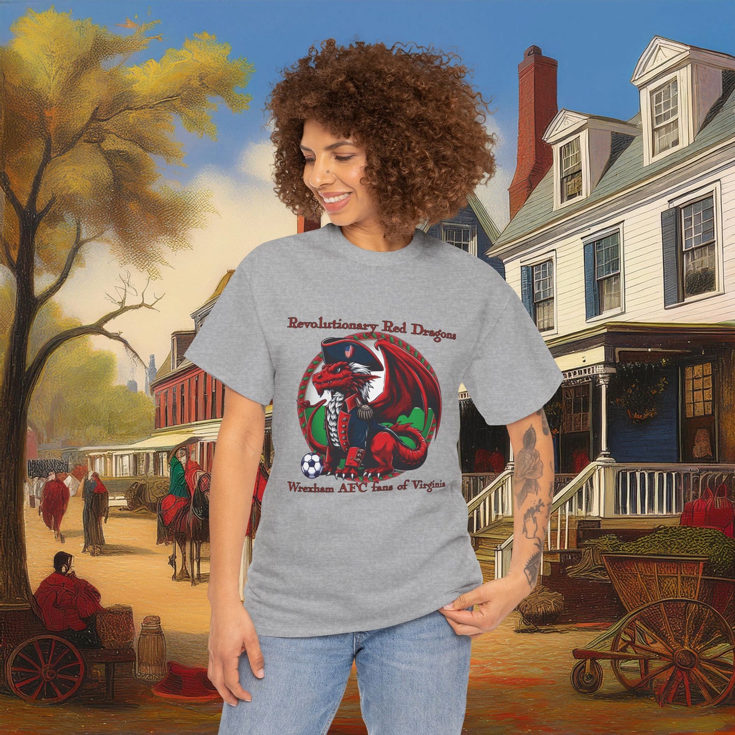 Revolutionary Red Dragons Logo Tee