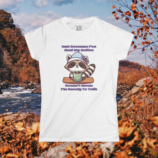 Raccoon Coffee Women's Softstyle Tee