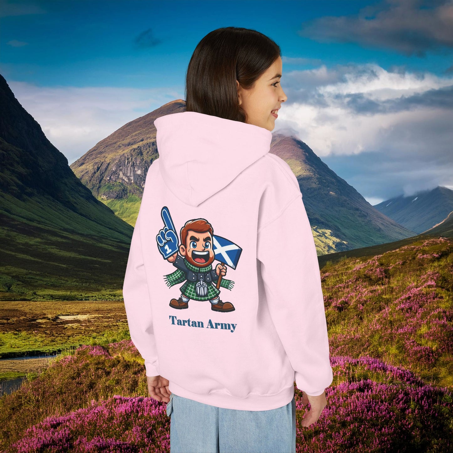 Scotland Tartan Army Youth Hoodie