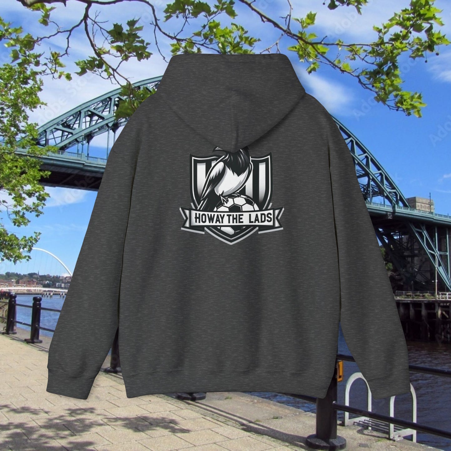 Newcastle United NUFC Crest Howay the Lads Hoodie