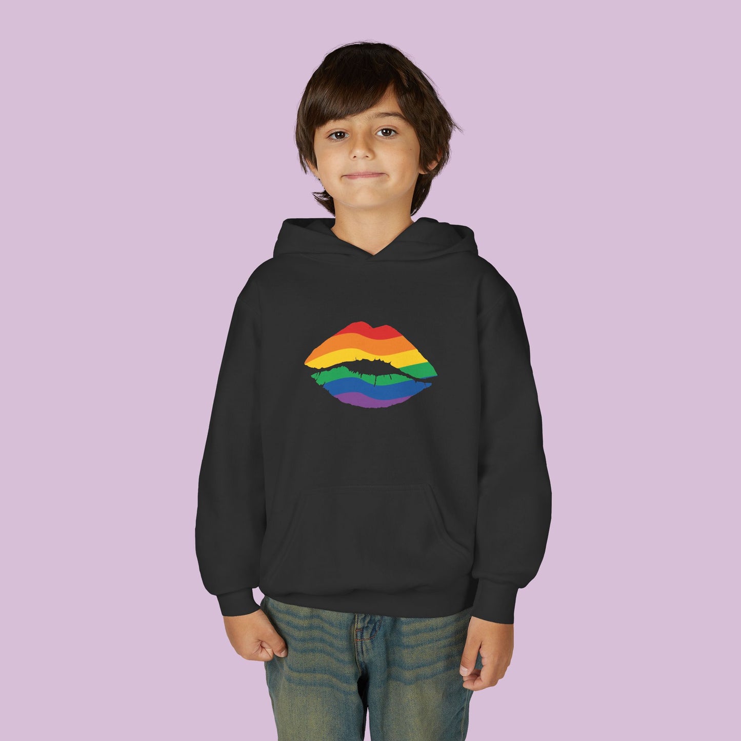Rainbow Kiss Youth Hoodie