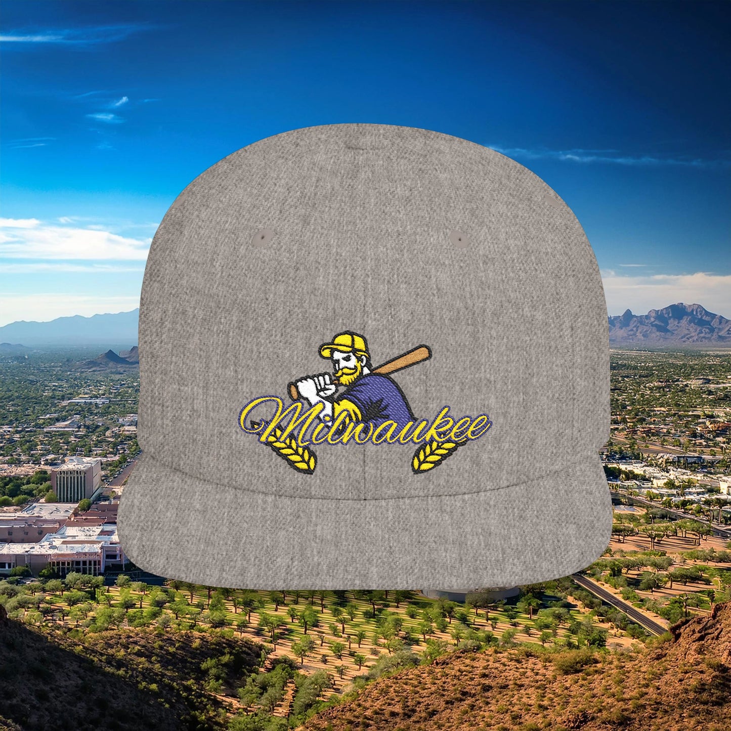 Milwaukee Baseball Flat Bill Snapback