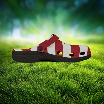 American Flag Foam Clogs