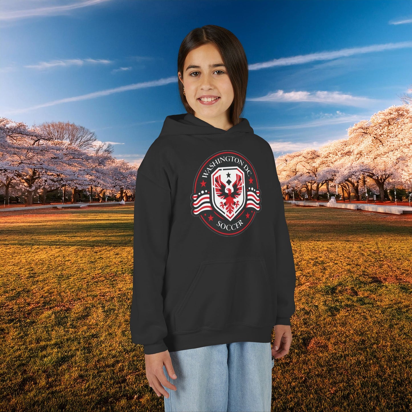 DC United Crest Youth Hoodie
