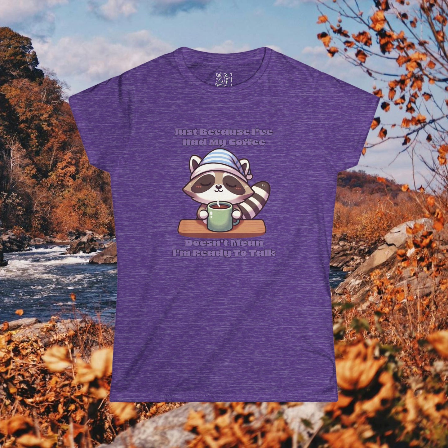 Raccoon Coffee Women's Softstyle Tee