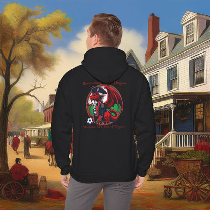 Revolutionary Red Dragons Front & Back Logo Hoodie