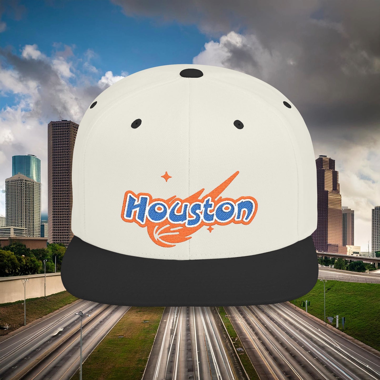 Houston Asteroid Flat Bill Snapback