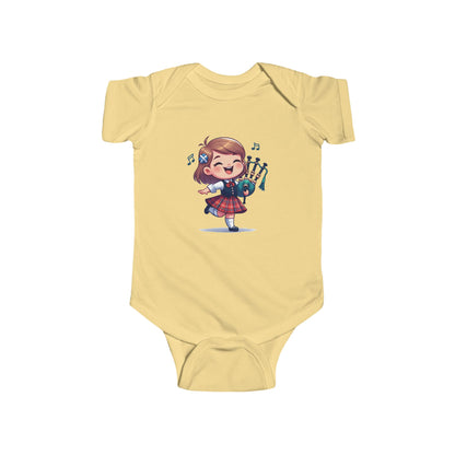 Scotland Piper Lassie Infant Bodysuit