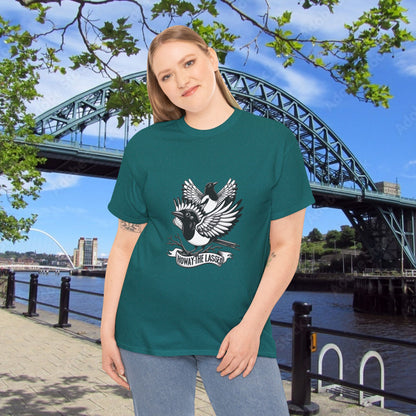 Newcastle United Howay The Lasses B&W (Twin Mags) Tee