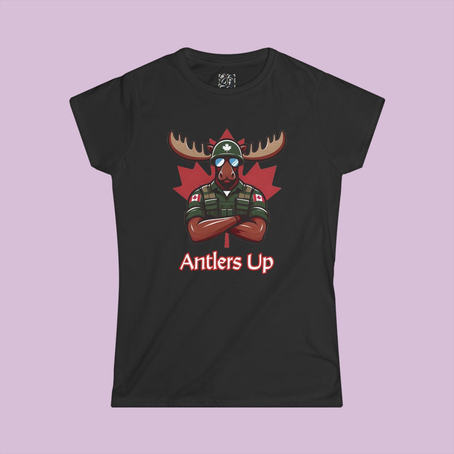 Canadian Moose "Antlers Up" Women's Softstyle Tee