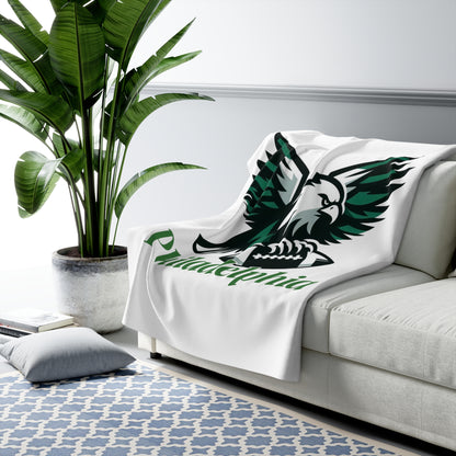 Fly Eagles Fly Sherpa Fleece Blanket