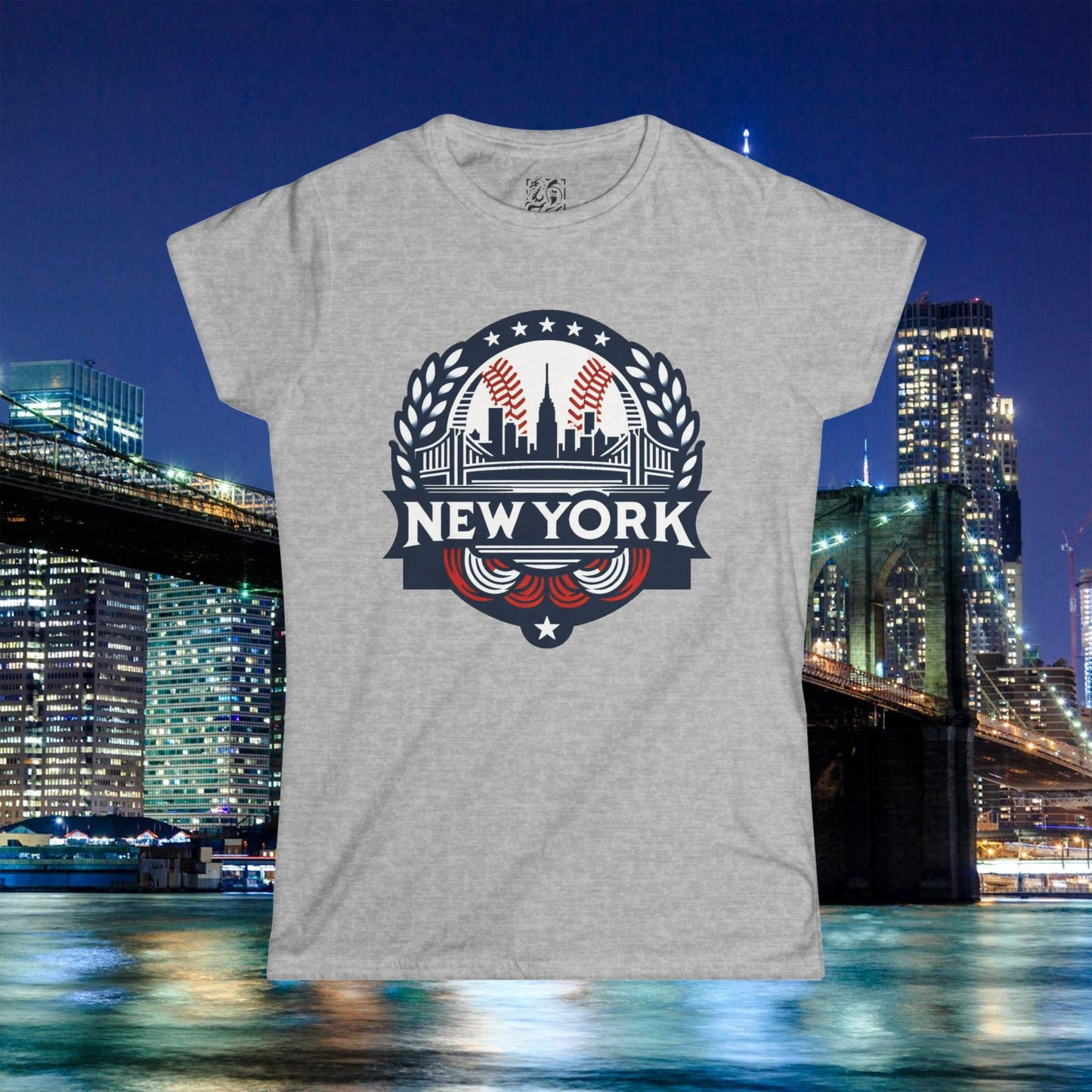 New York Bronx Baseball Women's Softstyle Tee