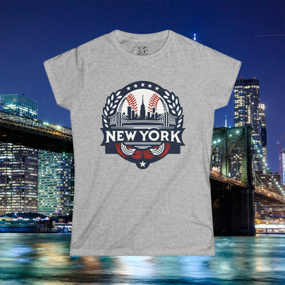 New York Bronx Baseball Women's Softstyle Tee
