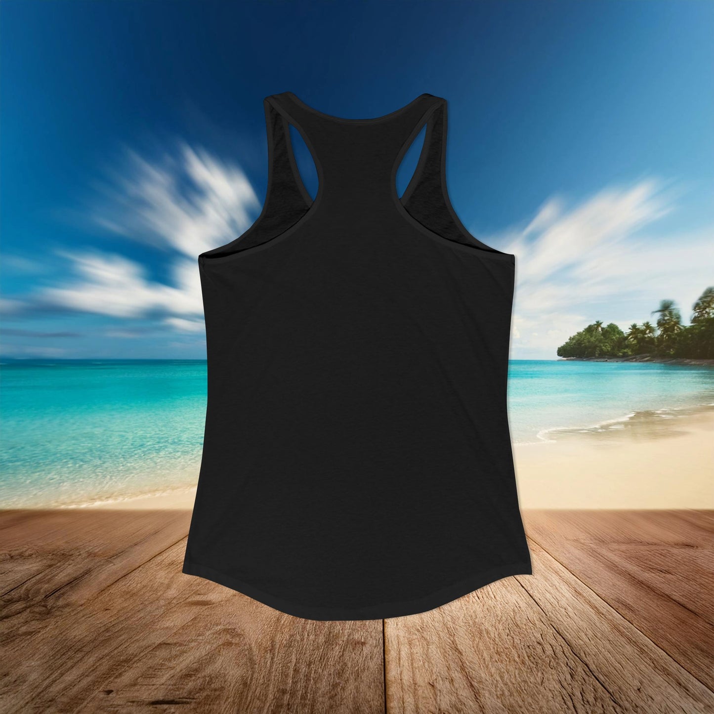 San Jose Hockey Neon Women's Ideal Racerback Tank