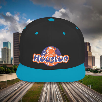 Houston Astronaut Flat Bill Snapback